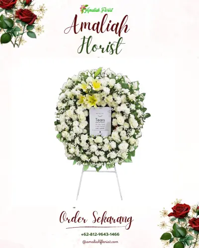 Krans Bunga Duka Cita di Kebandungan